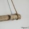 Uniquewise 15" Natural Wooden Log Hanging Wall Decor - Rustic Farmhouse Accent for Entryway Living Room Kitchen Boho Interiors and Cozy Spaces Ideal for Displaying Fairy Lights & Small Fabrics, White